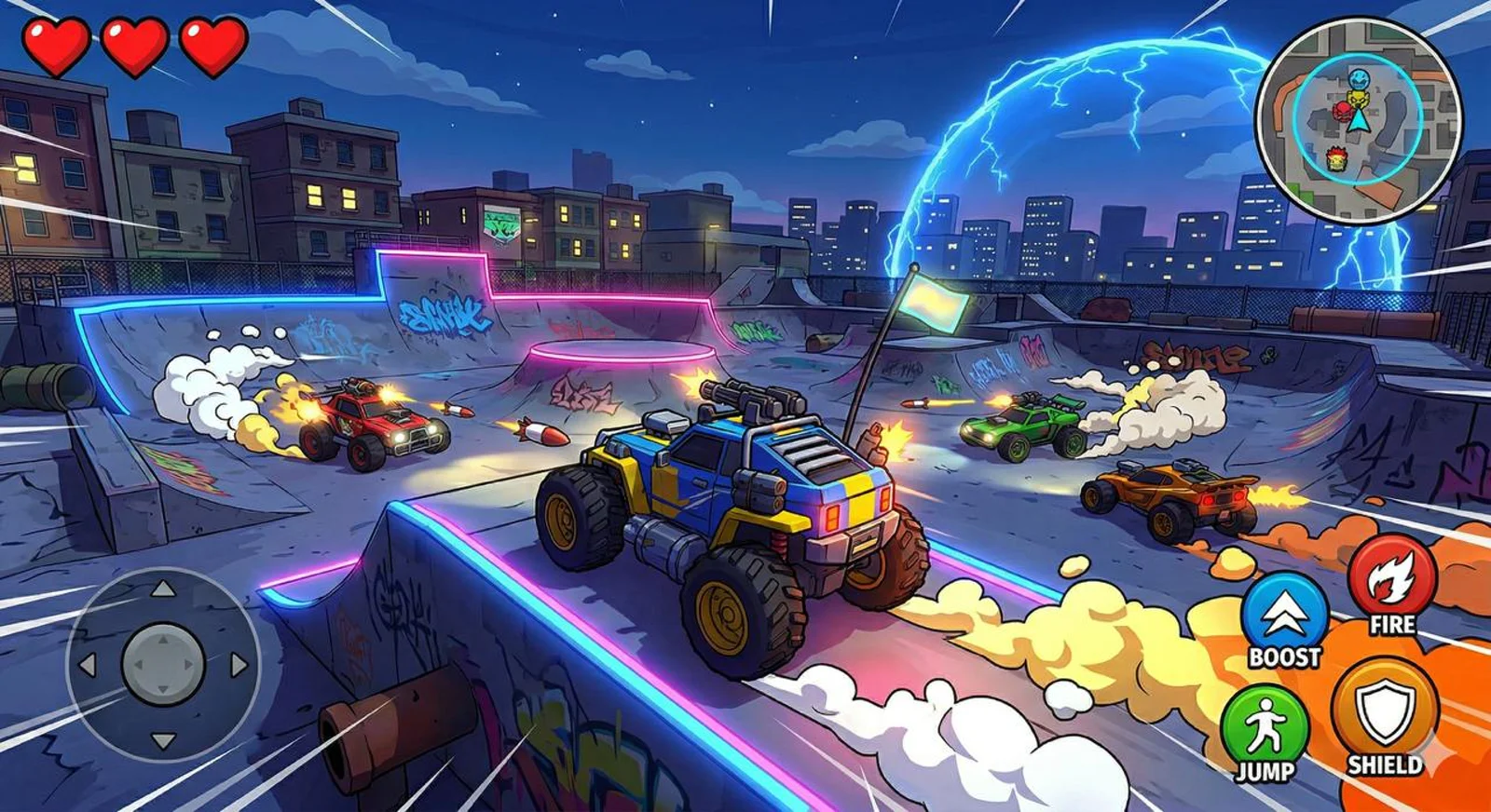 Ride Or Die — vehicular combat multiplayer prototip ekran görüntüsü